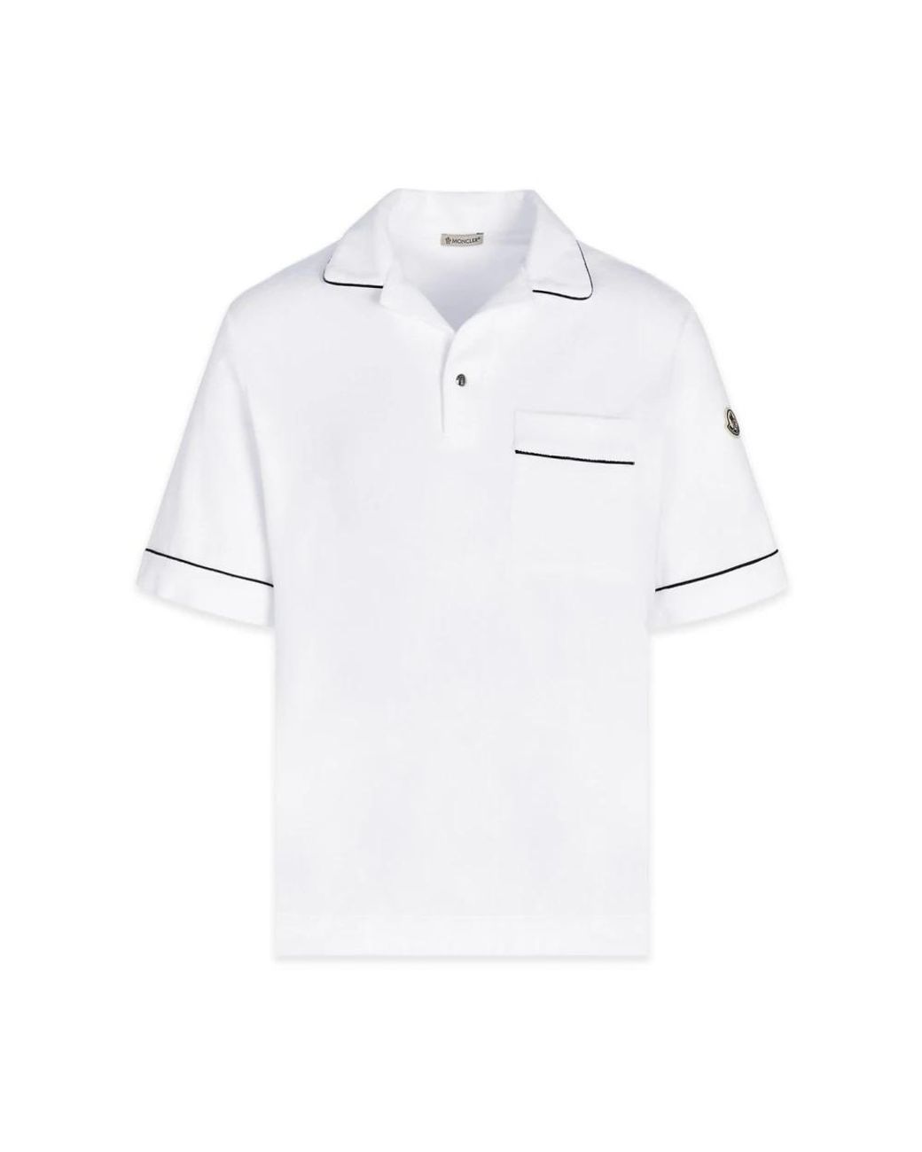 Moncler White Polo Shirts for men