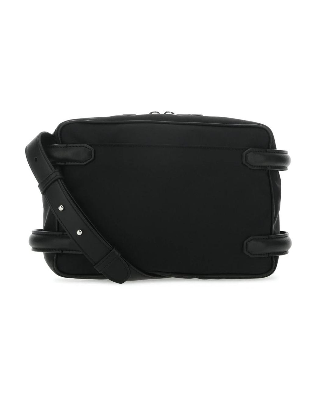 McQueen Black Cross Body Bags for men