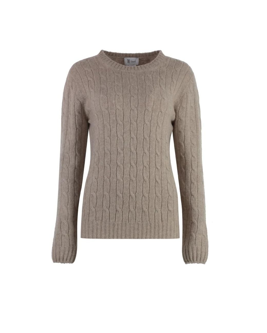 THE (Alphabet) Gray Cashmere Knitwear