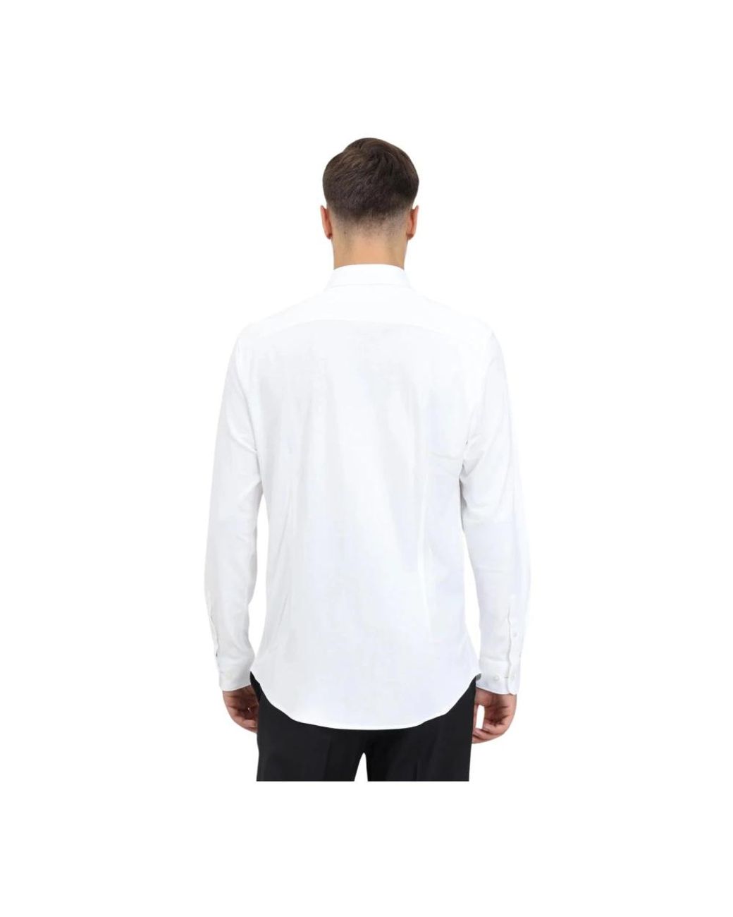 SELECTED Overhemden ,Wit ,Katoen Wit Overhemd Met Lange Mouwen Slim Fit in het White voor heren