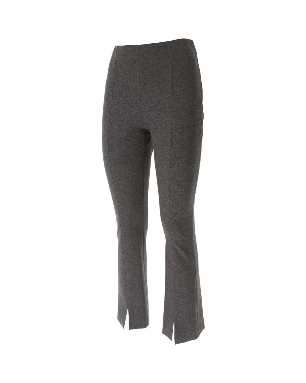 Liviana Conti Gray Slim-Fit Trousers