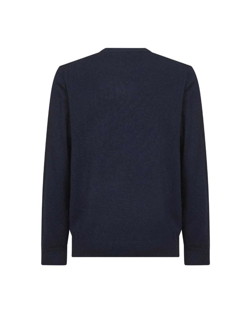 Mc2 Saint Barth Blue Round-Neck Knitwear for men