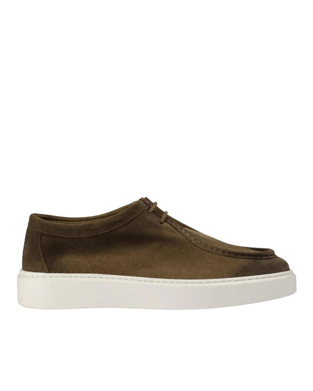 Doucal's Brown Laced Shoes for men
