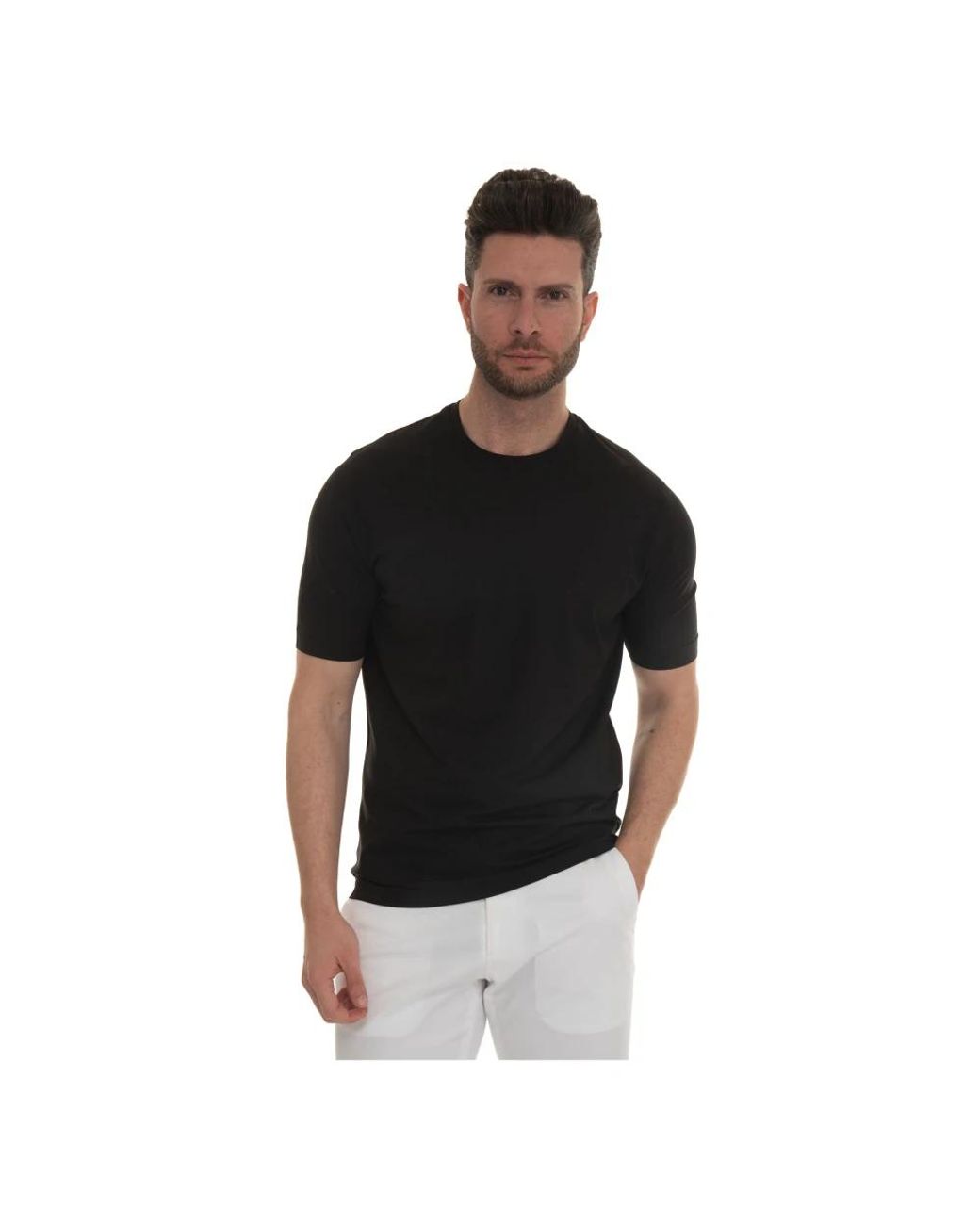 hindustrie Black T-Shirts for men