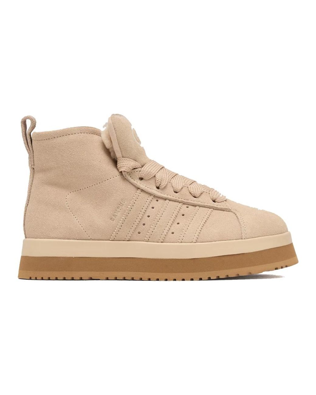 Adidas Fitness ,Bruin ,Suède Campus 00S Winter Mid in het Natural
