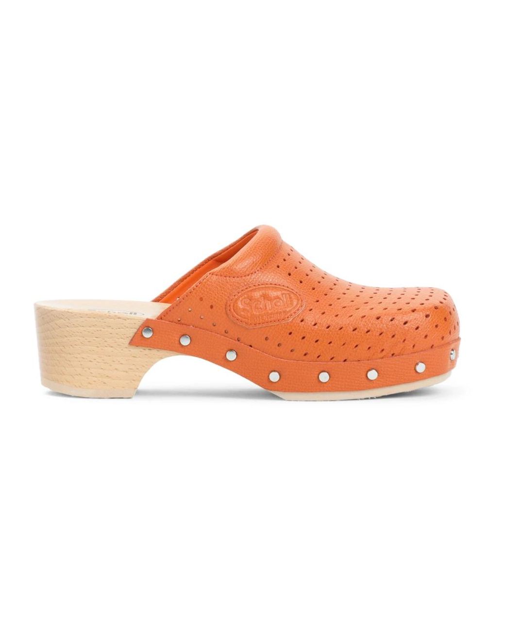 Balenciaga Schoenen ,Oranje ,Leer Stijlvolle Nude Pantoffels Aw 25 in het Orange