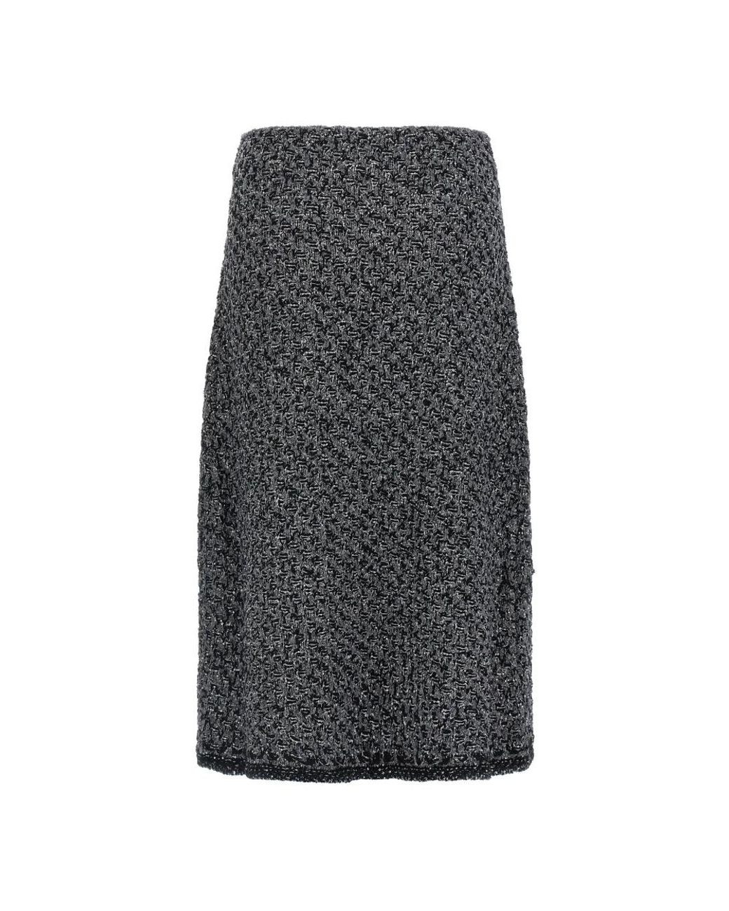 Fabiana Filippi Gray Midi Skirts