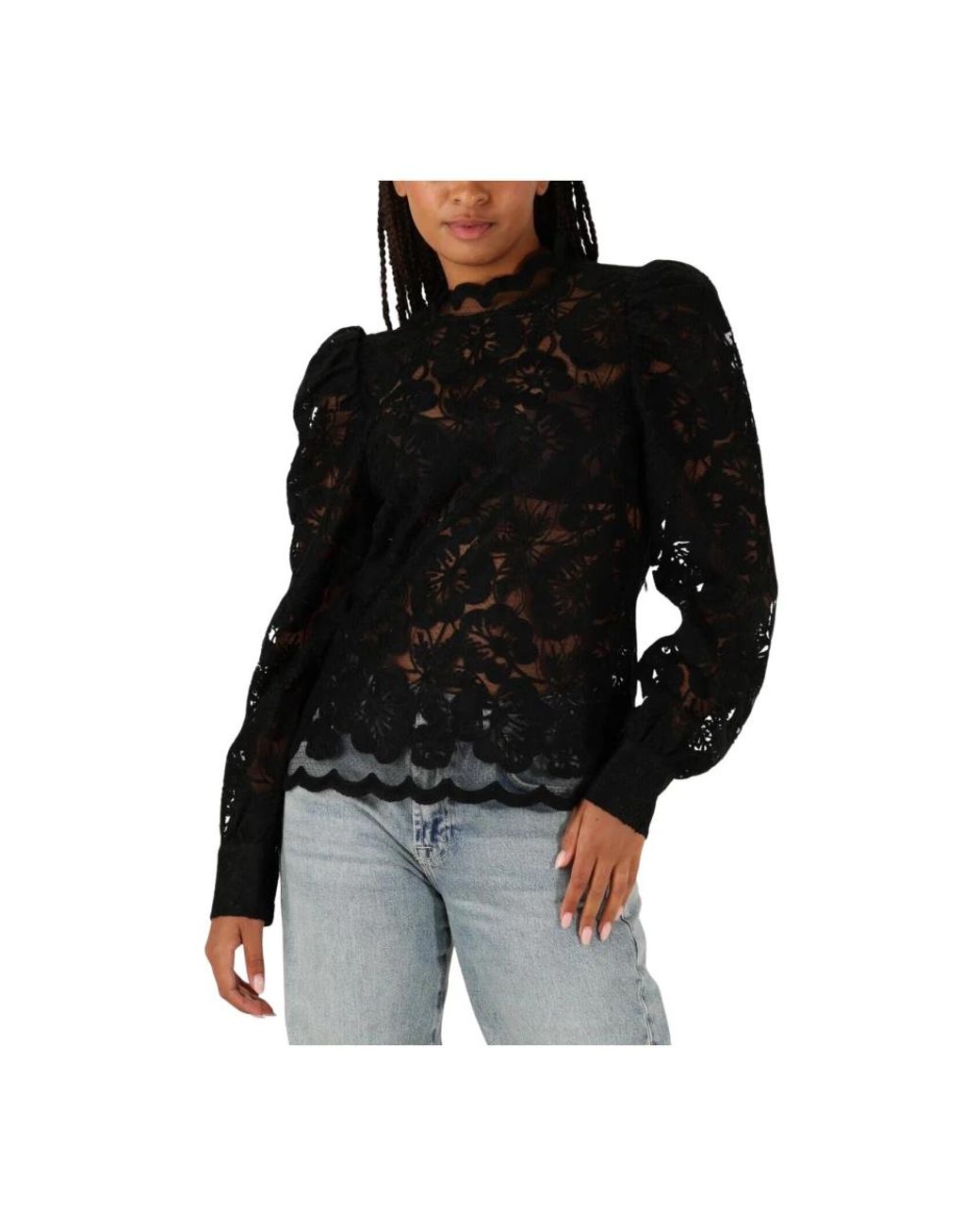 Aaiko Overhemden ,Zwart ,Muze Pes 566 Blouse in het Black