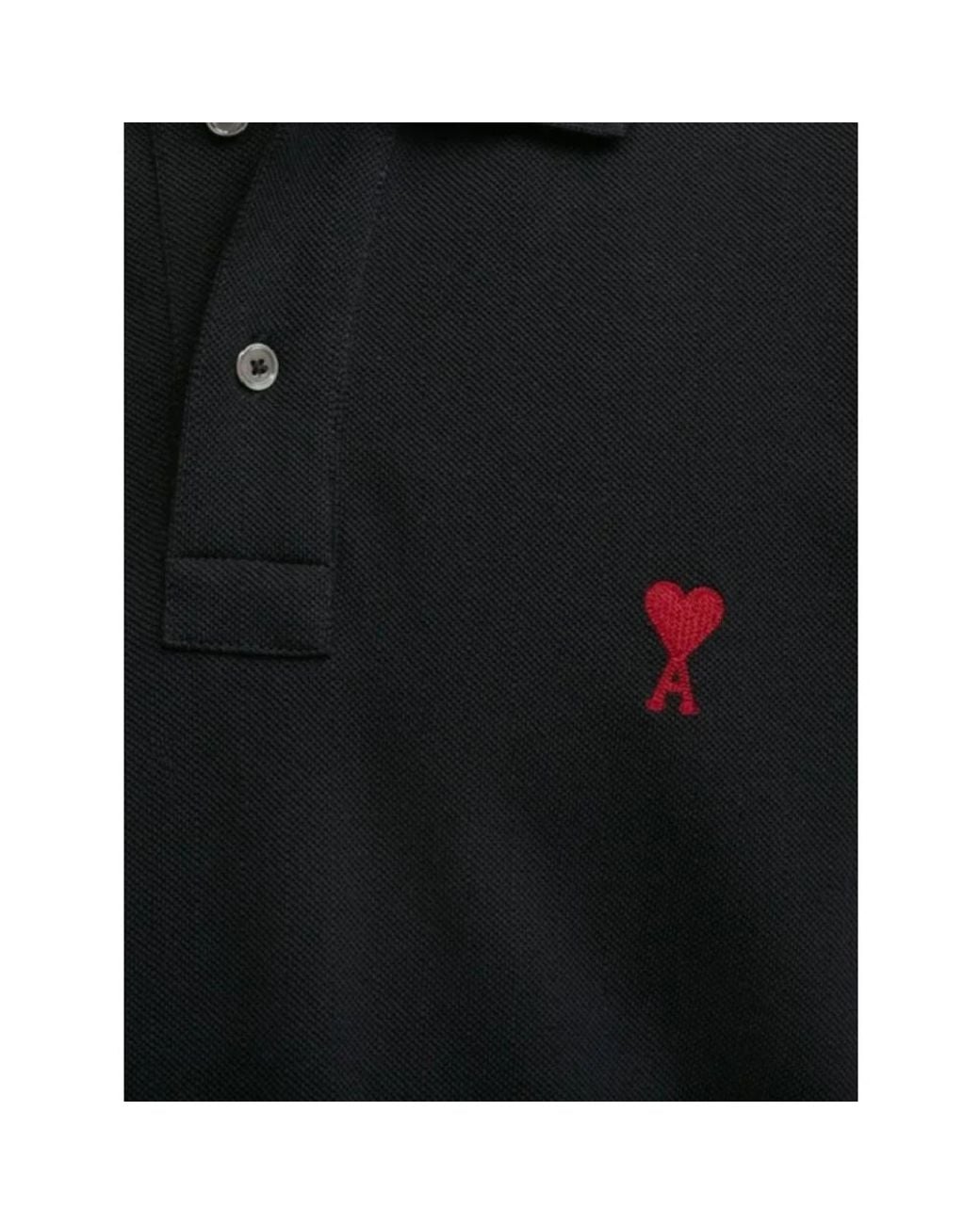 Polo Shirts AMI de hombre de color Black