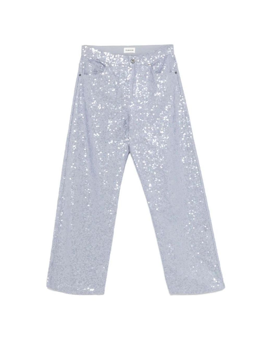 P.A.R.O.S.H. Blue Straight Fit Jeans