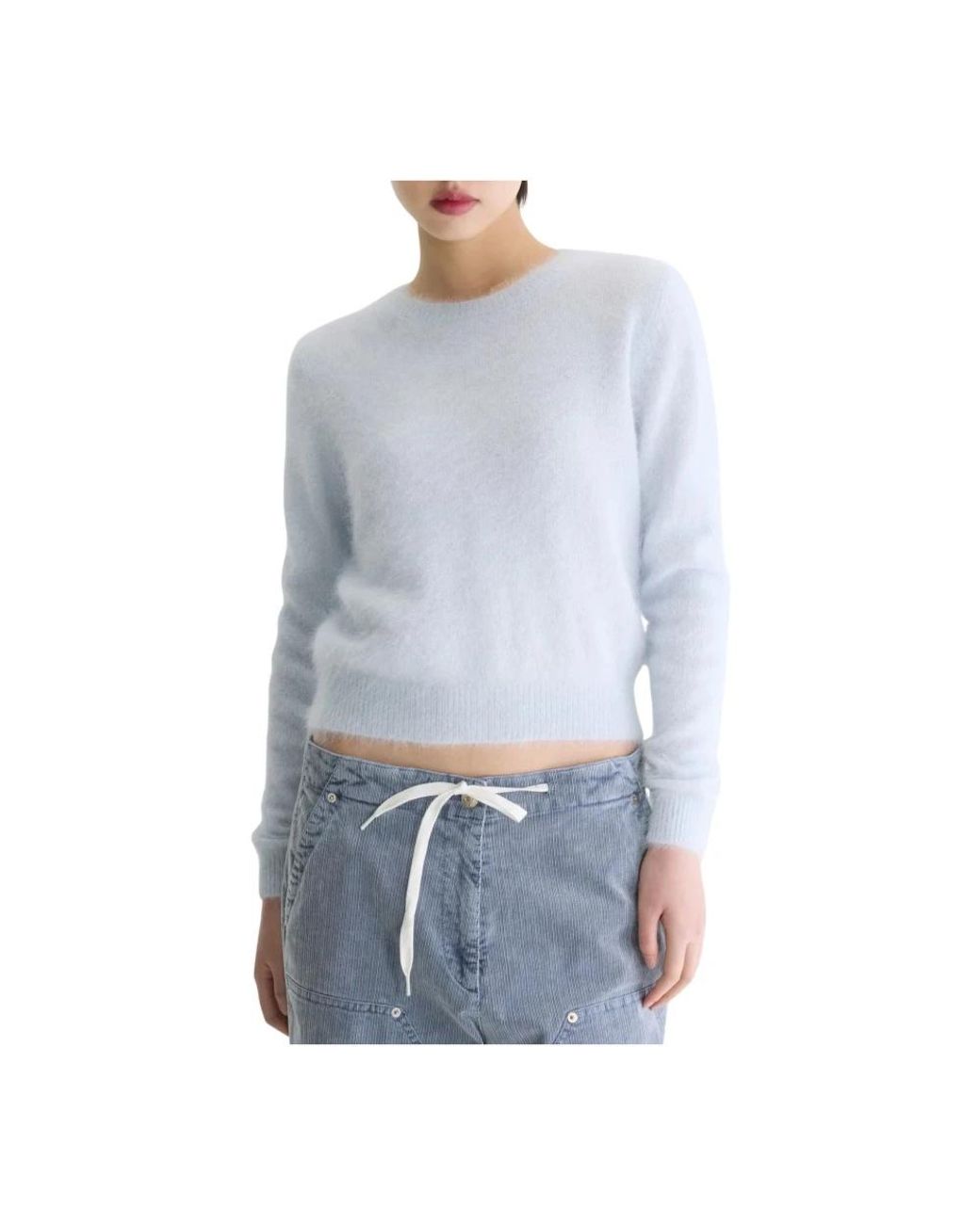 Bellerose Blue Round-Neck Knitwear