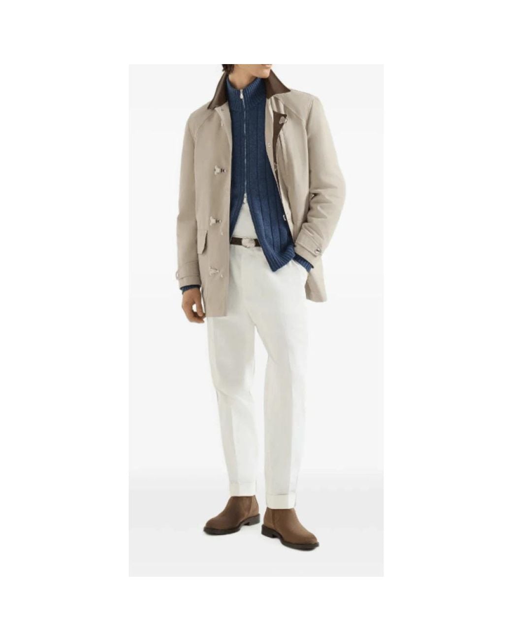 Brunello Cucinelli Blue Cashmere Knitwear for men