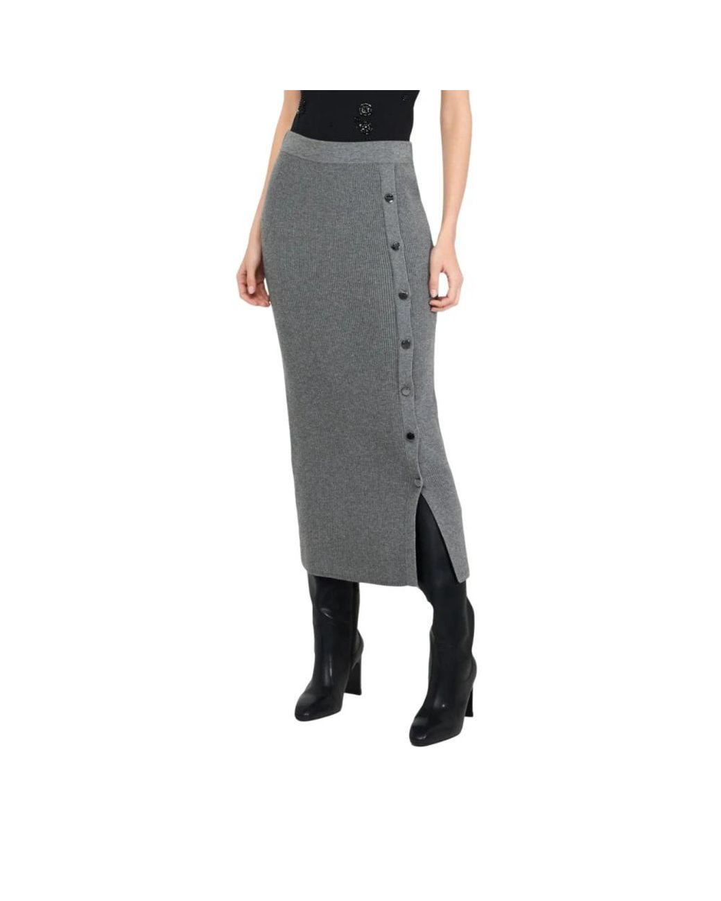 Liu Jo Gray Midi Skirts