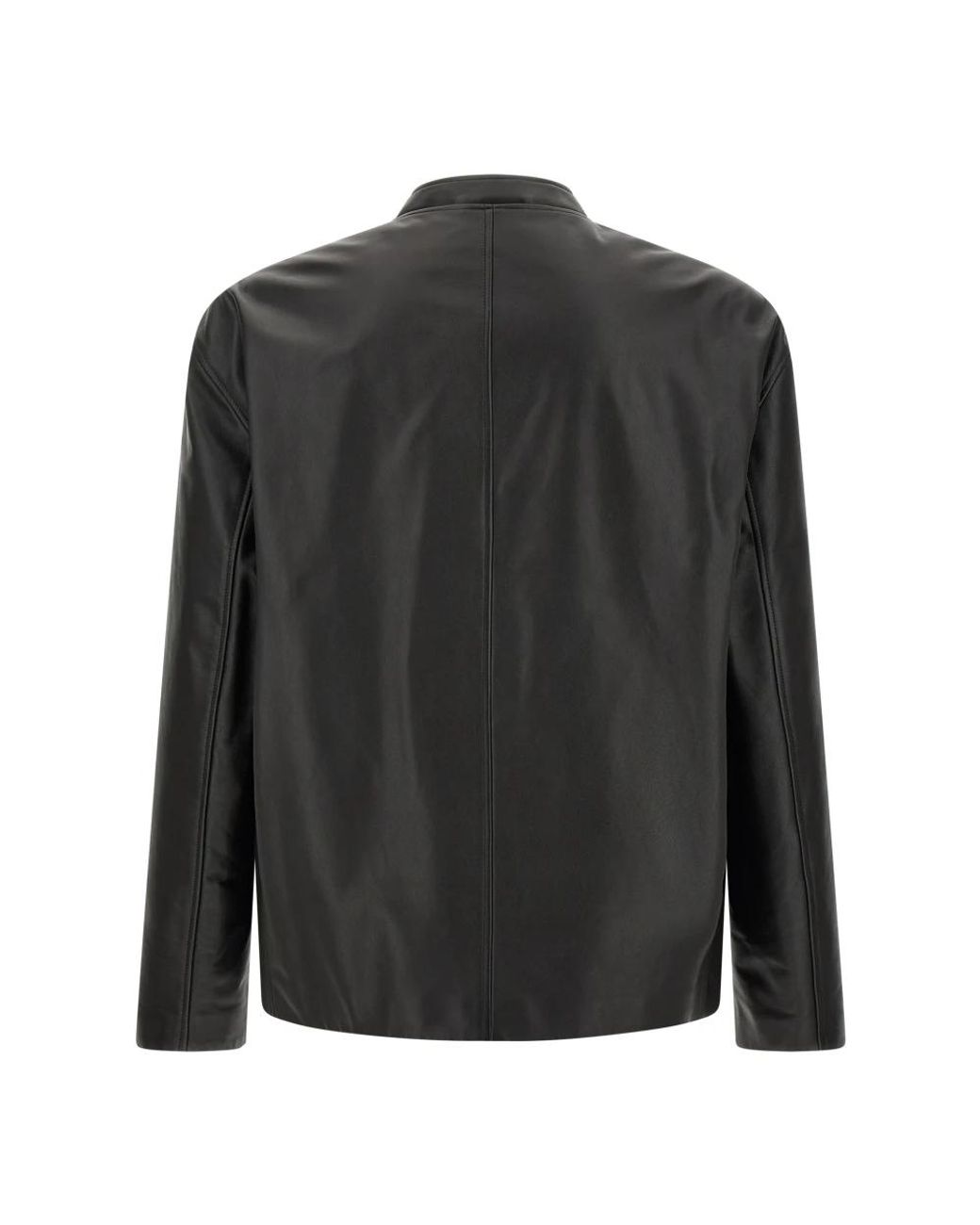 Jil Sander Black Leather Jackets for men