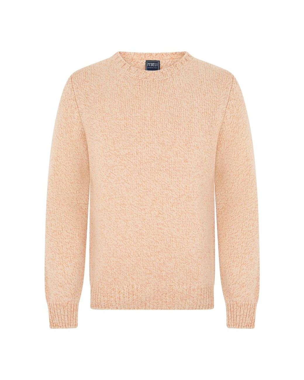 Fedeli Natural Round-Neck Knitwear for men