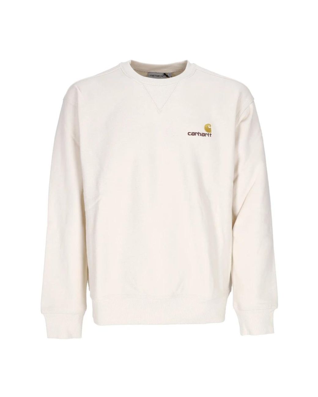 Carhartt White American Script Sweat Crewneck Sweatshirt for men