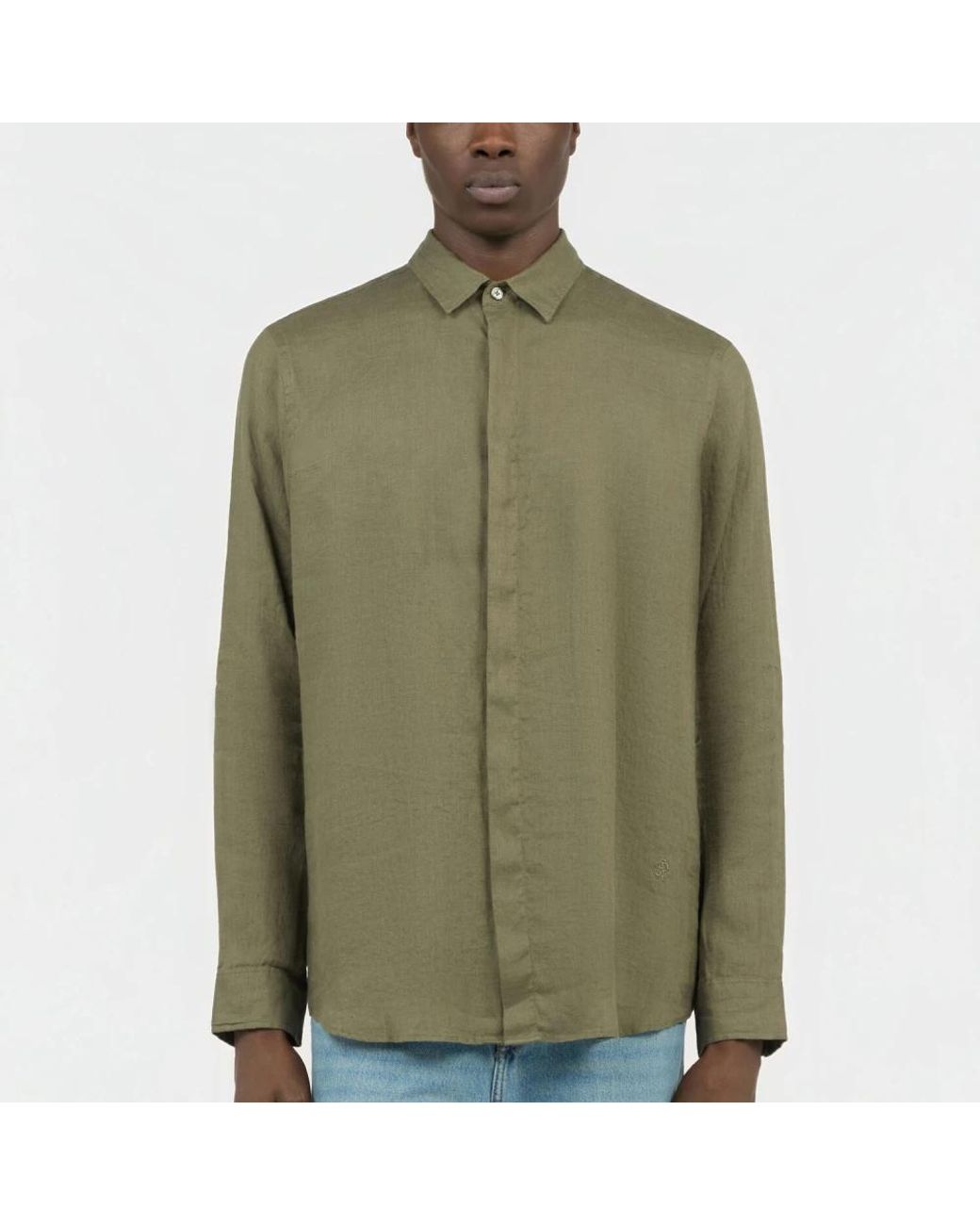Roberto Cavalli Green Casual Shirts for men