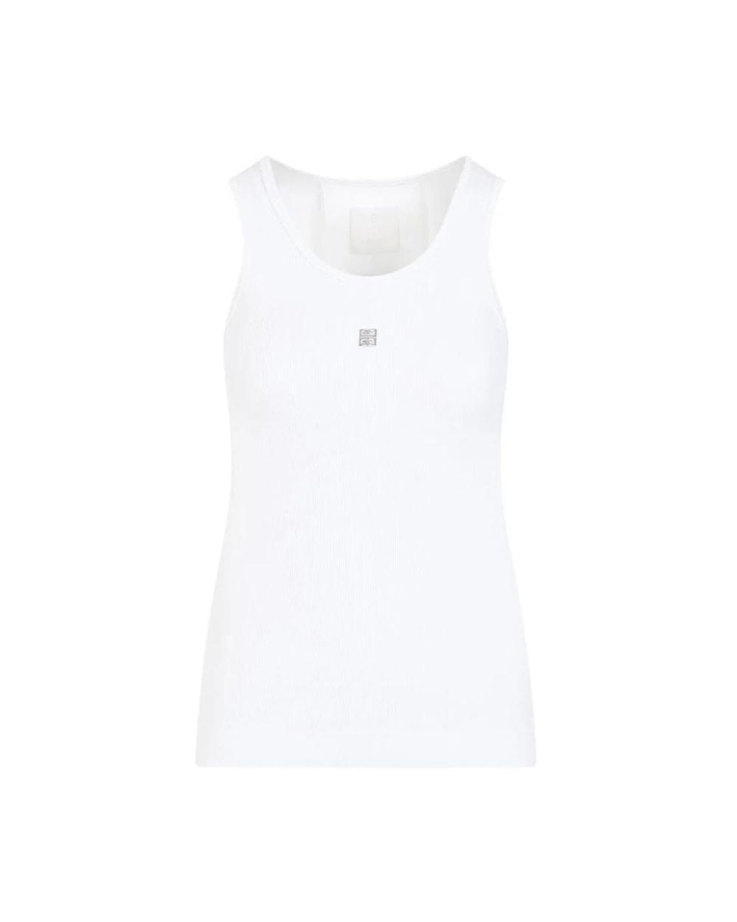 Sleeveless Tops Givenchy de color White