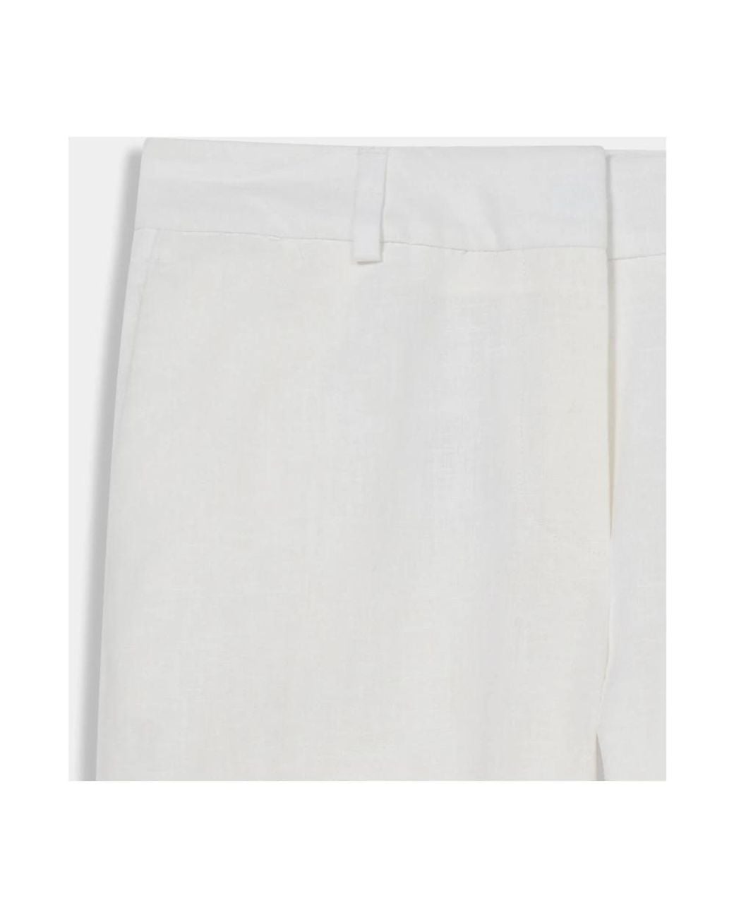 Brooks Brothers White Straight Trousers