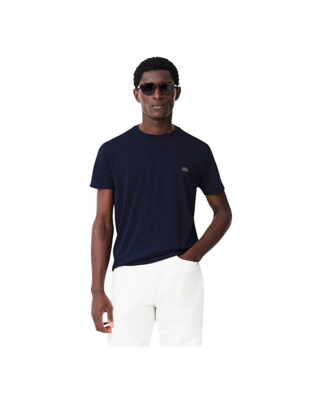T-Shirts Lacoste de hombre de color Blue