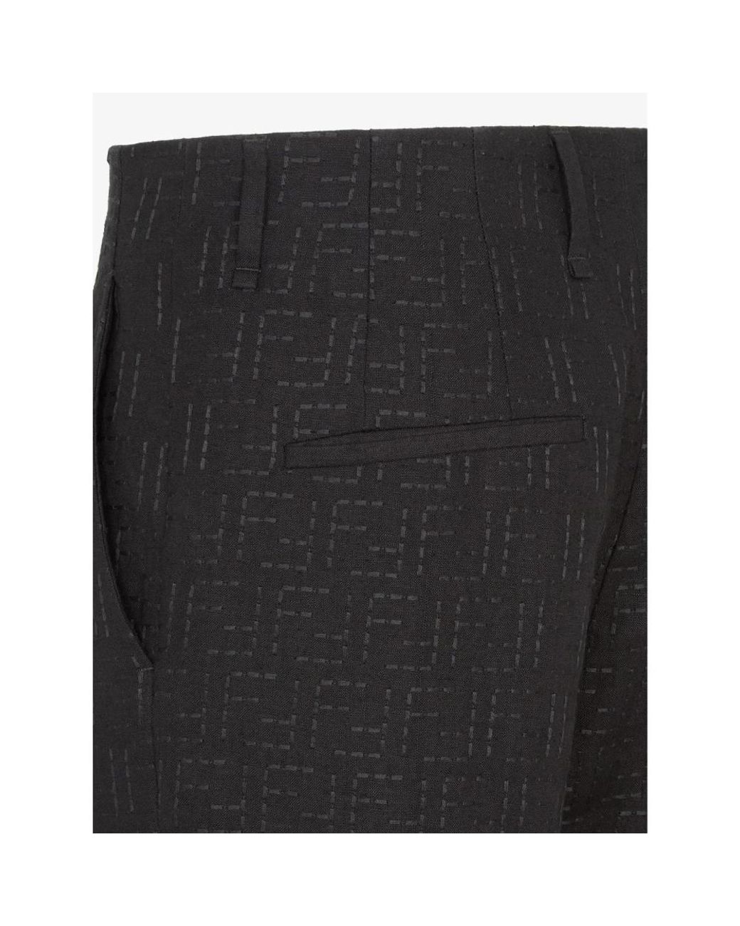 Fendi Black Suit Trousers for men