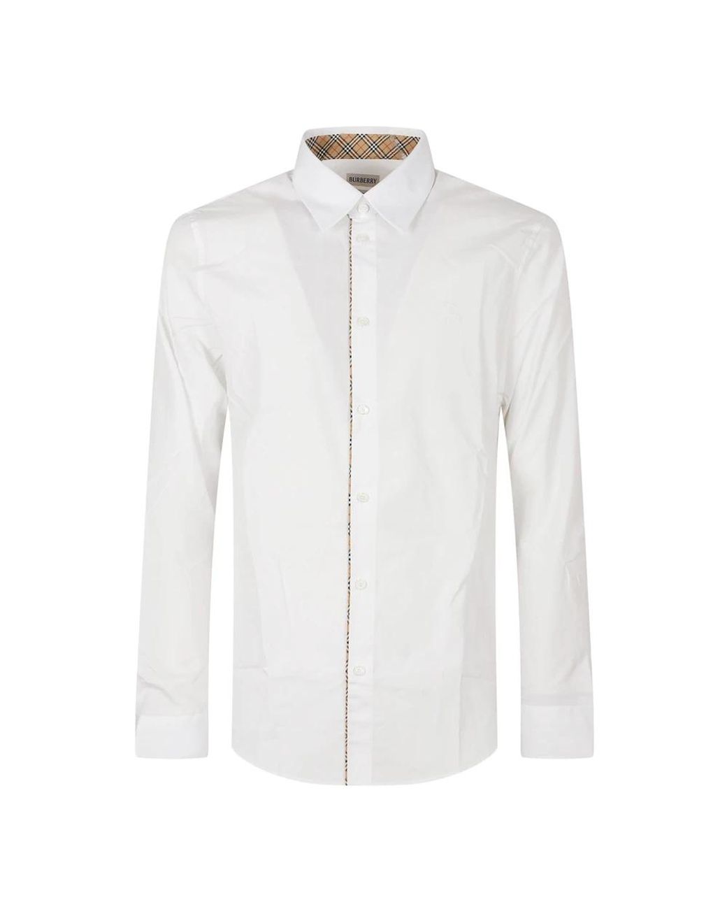 Burberry White Formal Shirts for men