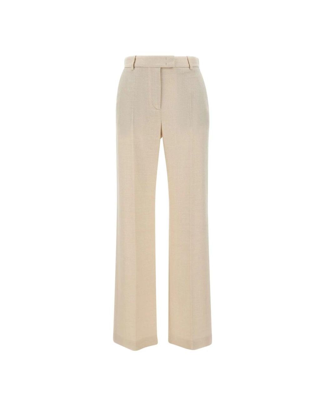 Eleventy Natural Wide Trousers