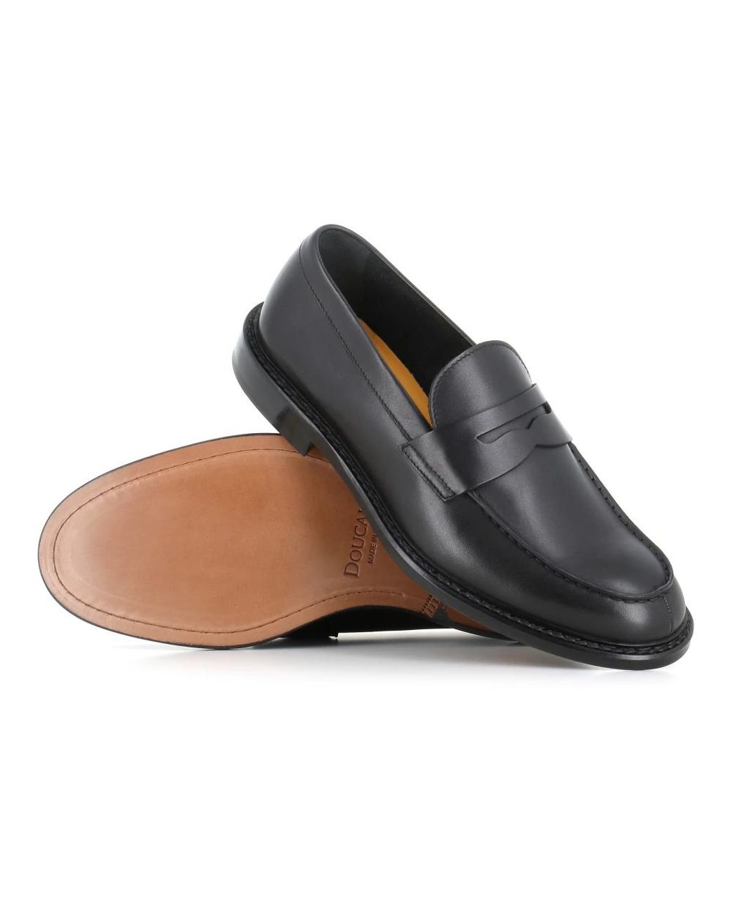 Doucal's Black Loafers for men