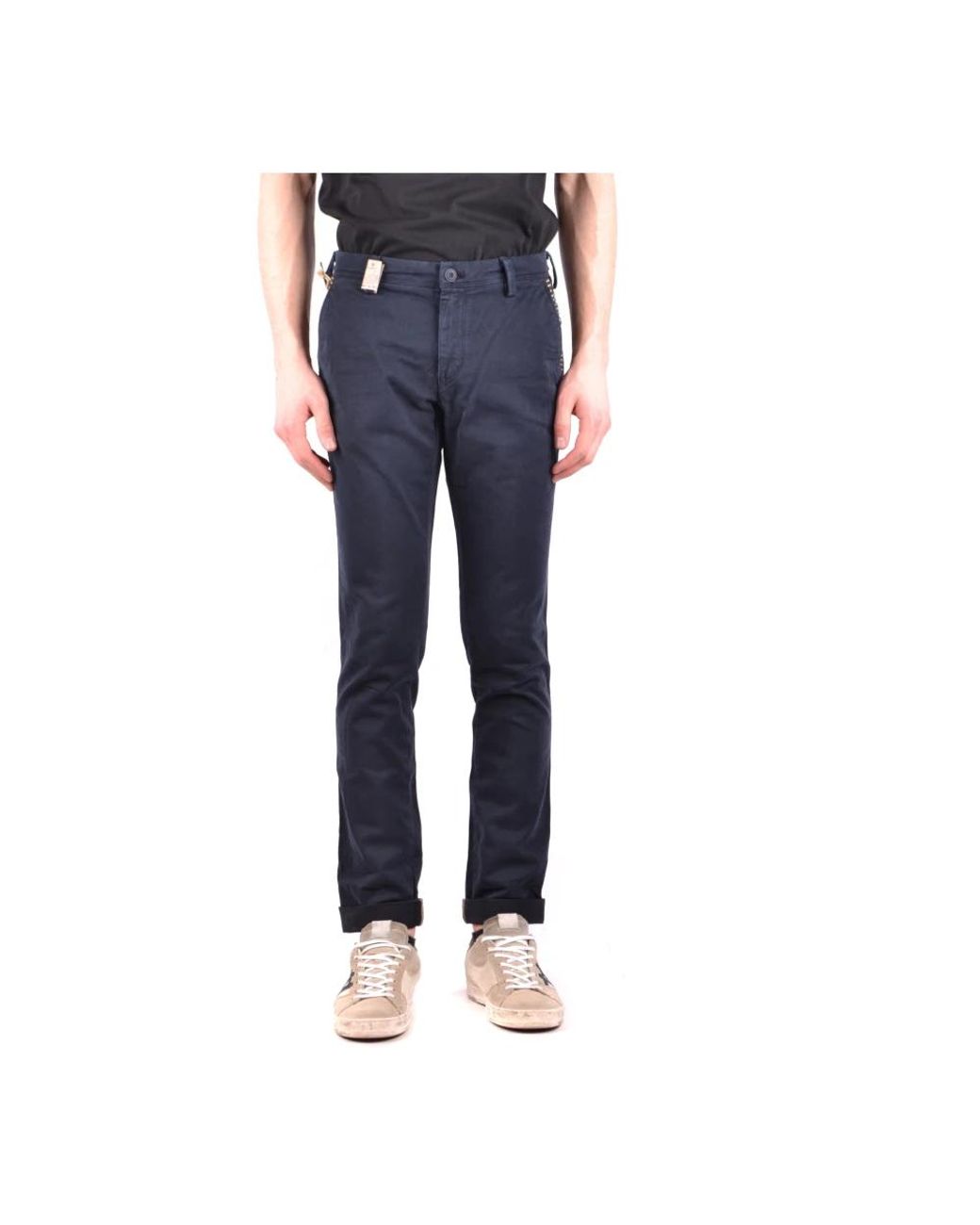 Mason's Blue Slim-Fit Trousers for men