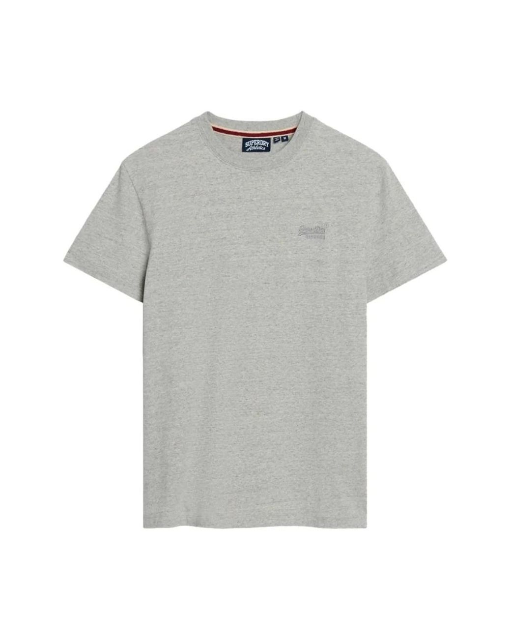 Superdry Tops ,Grijs ,Katoen Vintage Logo Geborduurd T-Shirt in het Gray voor heren