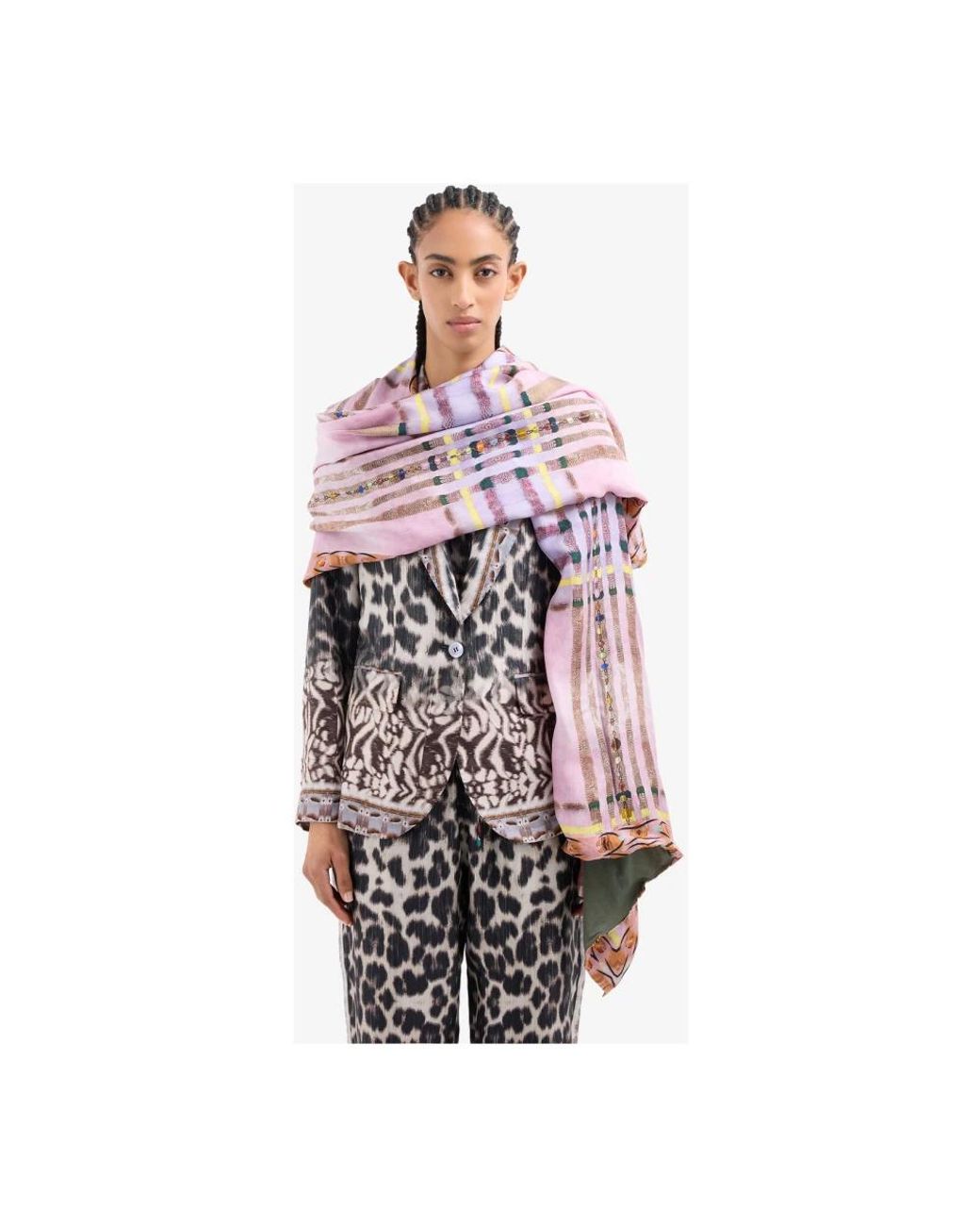 Pierre Louis Mascia Green Silk Scarves