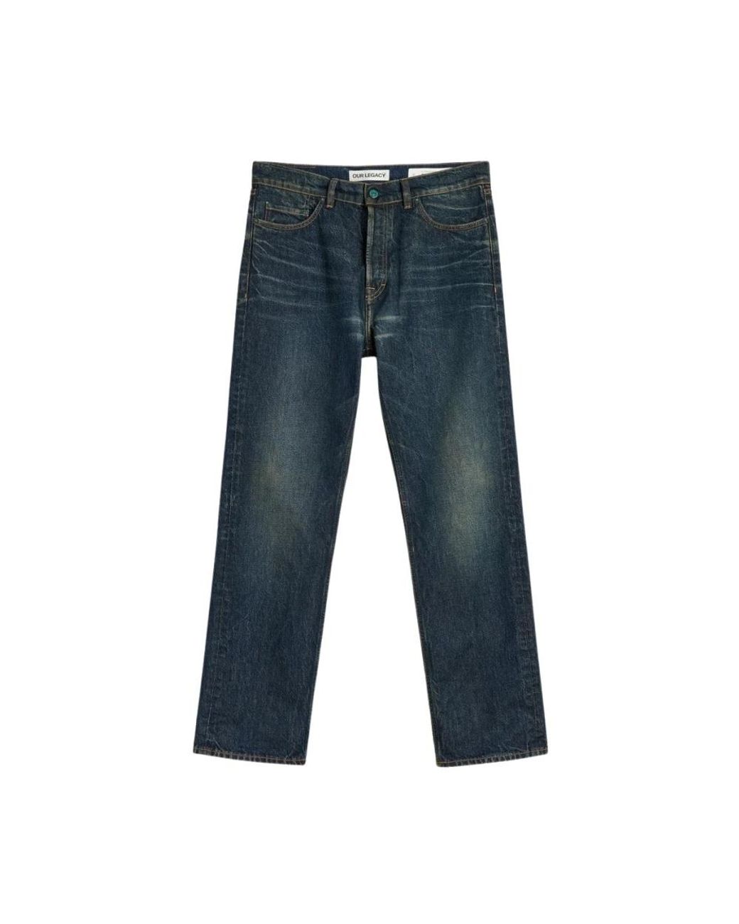 Our Legacy Blue Straight Fit Jeans for men
