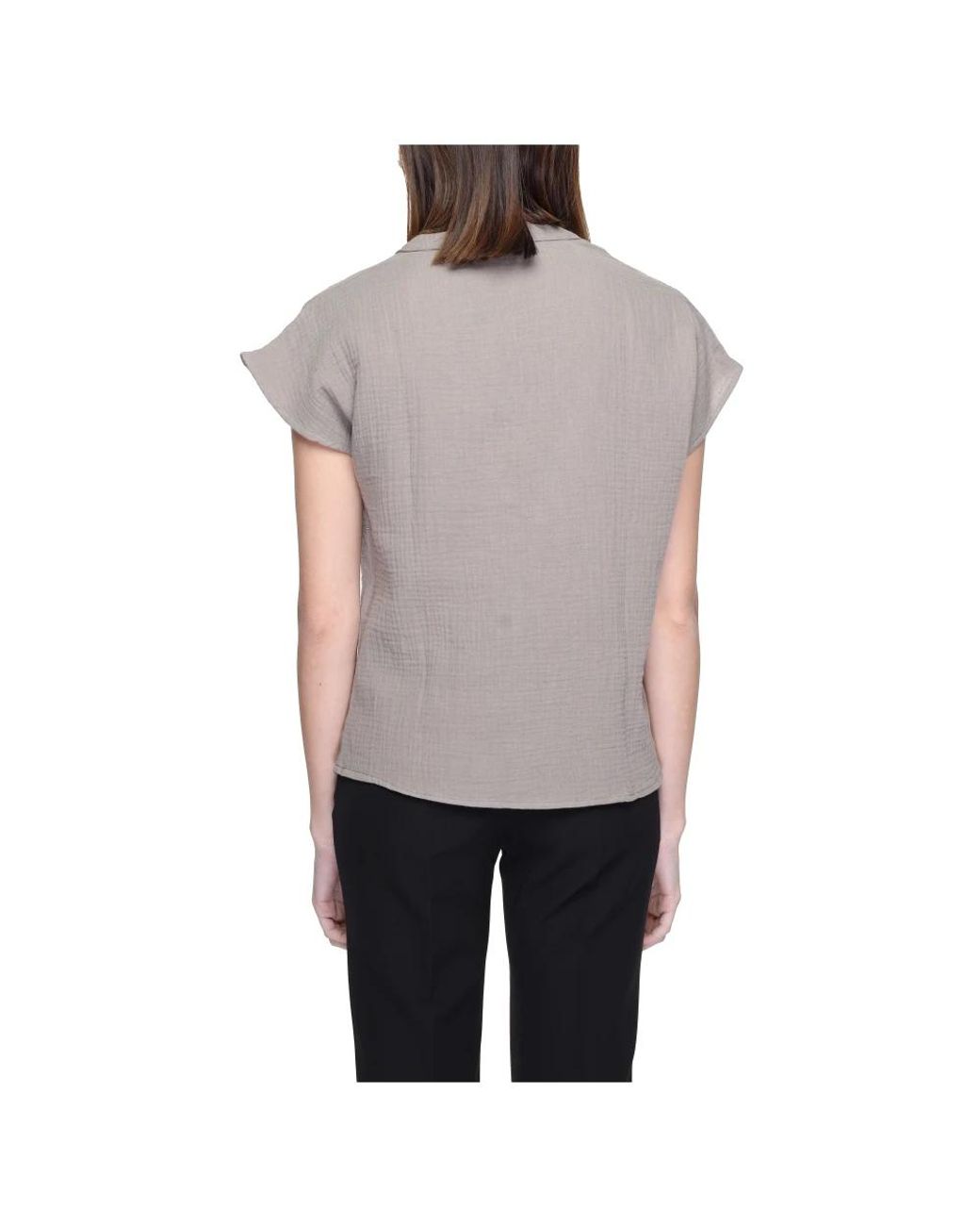 Jacqueline De Yong Gray Blouses