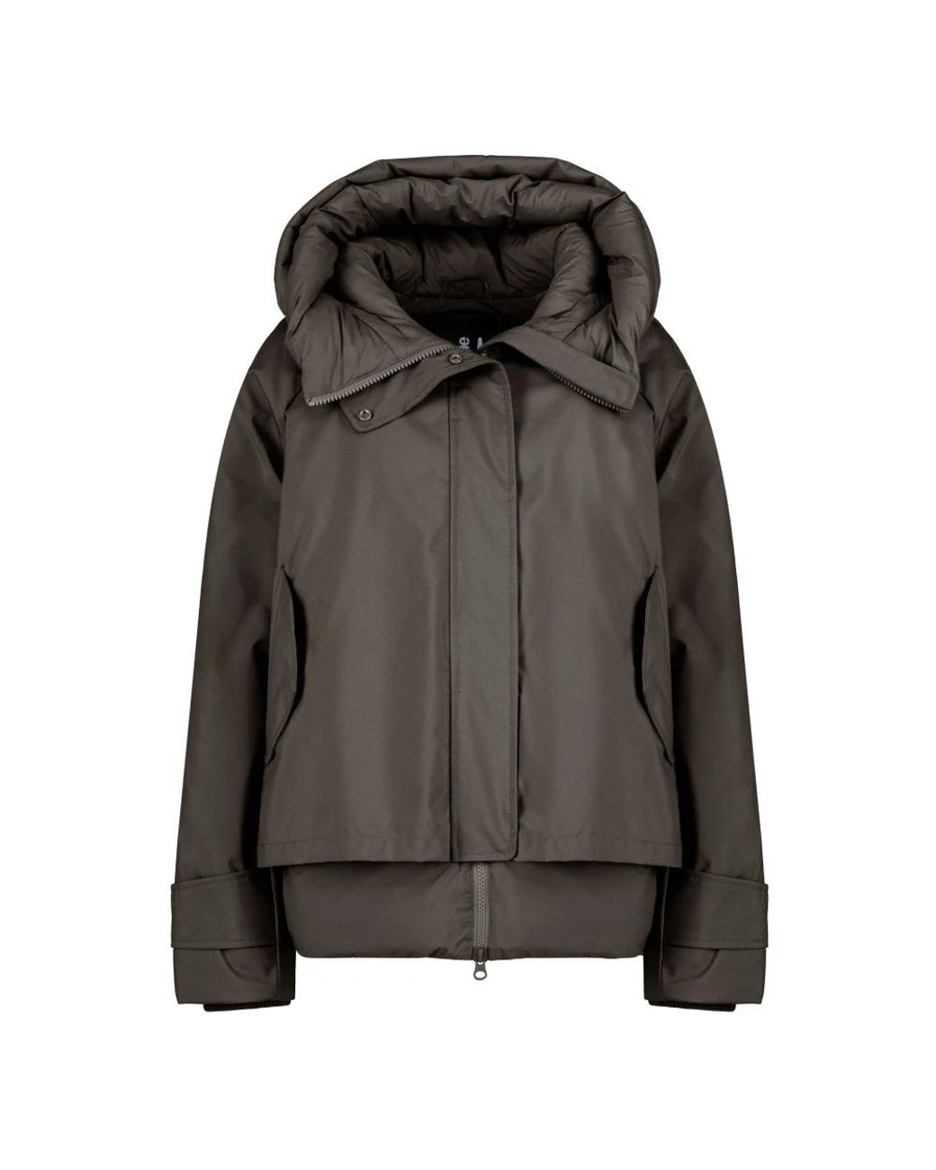 Bomboogie Korte Bimaterial Jas in het Black