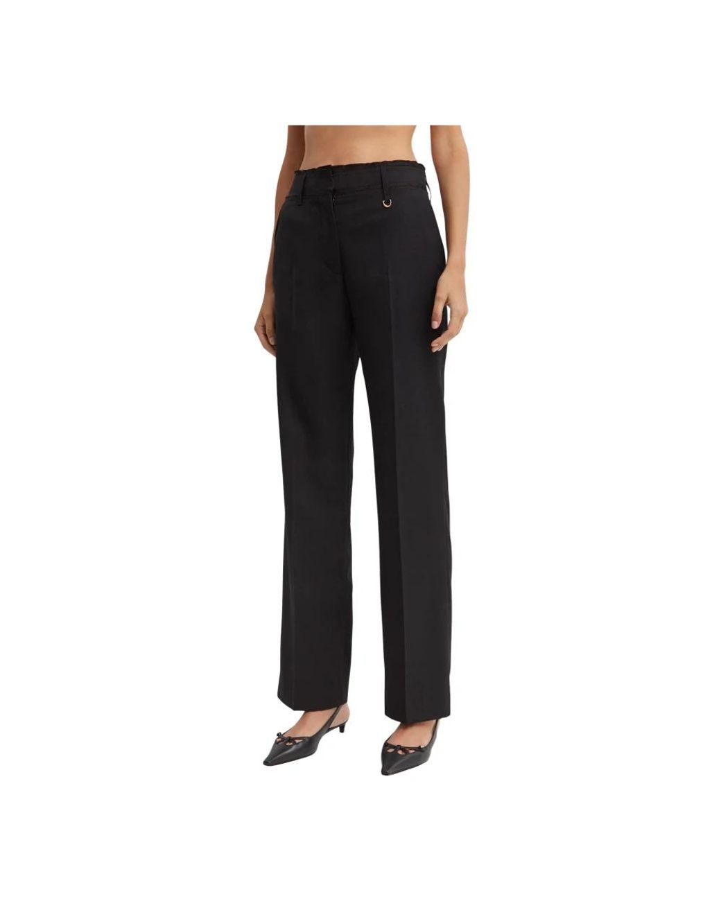 Jacquemus Black Straight Trousers