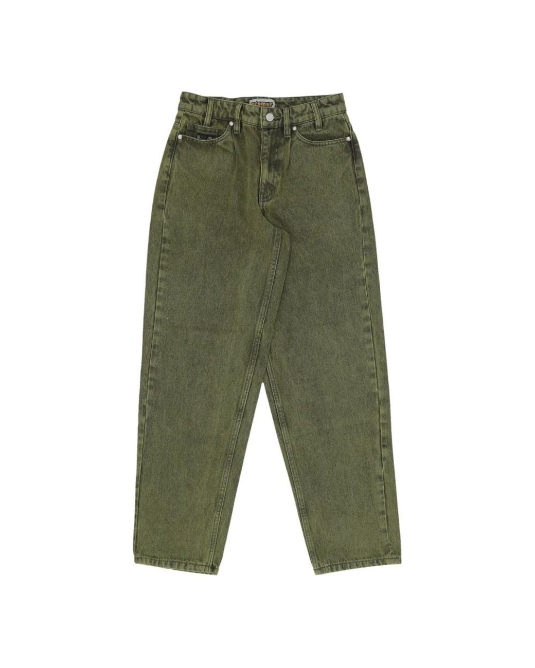 Huf Green Loose Fit Jeans for men