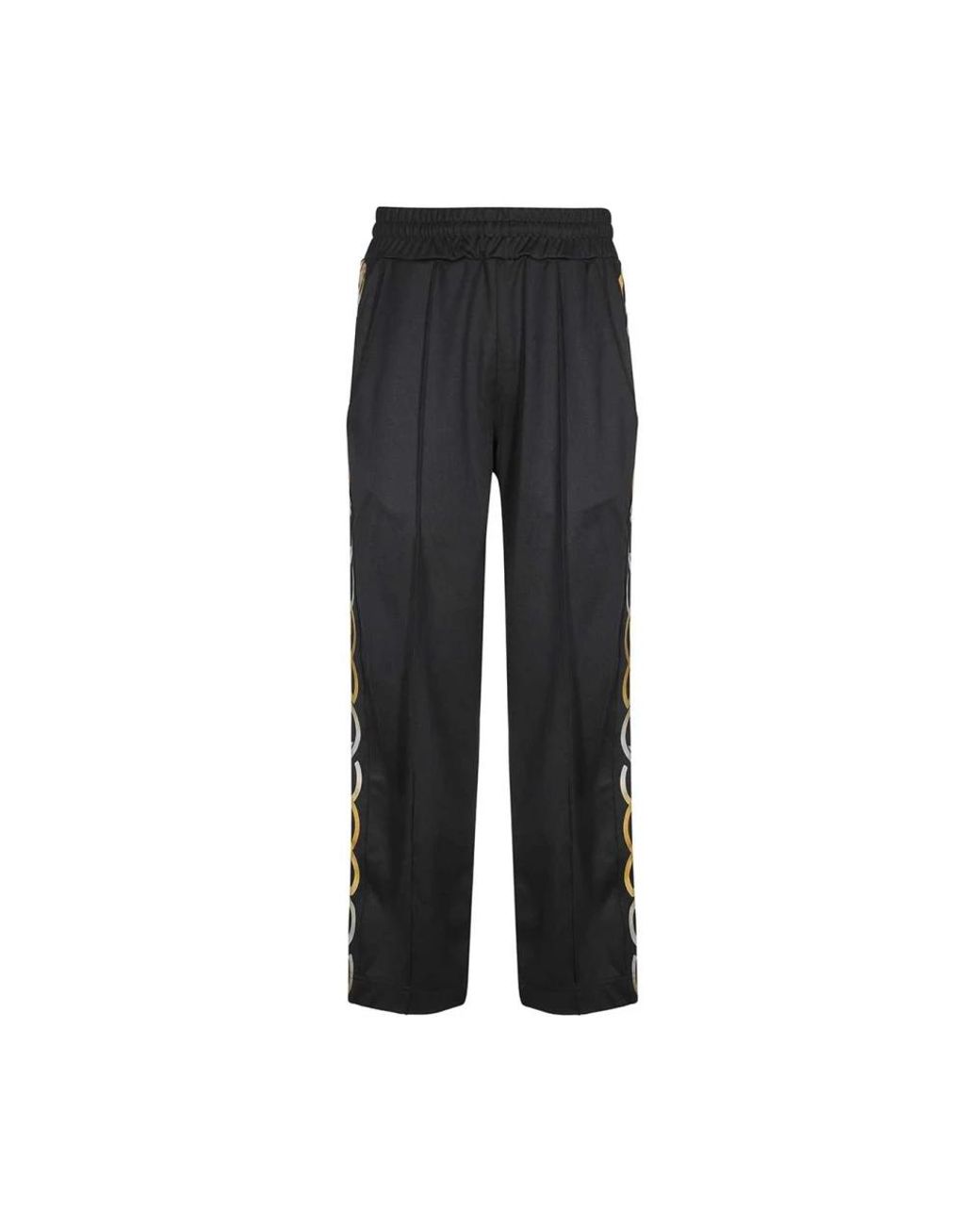 Gcds Elastische Track Pants Met Achterlogo in het Black voor heren
