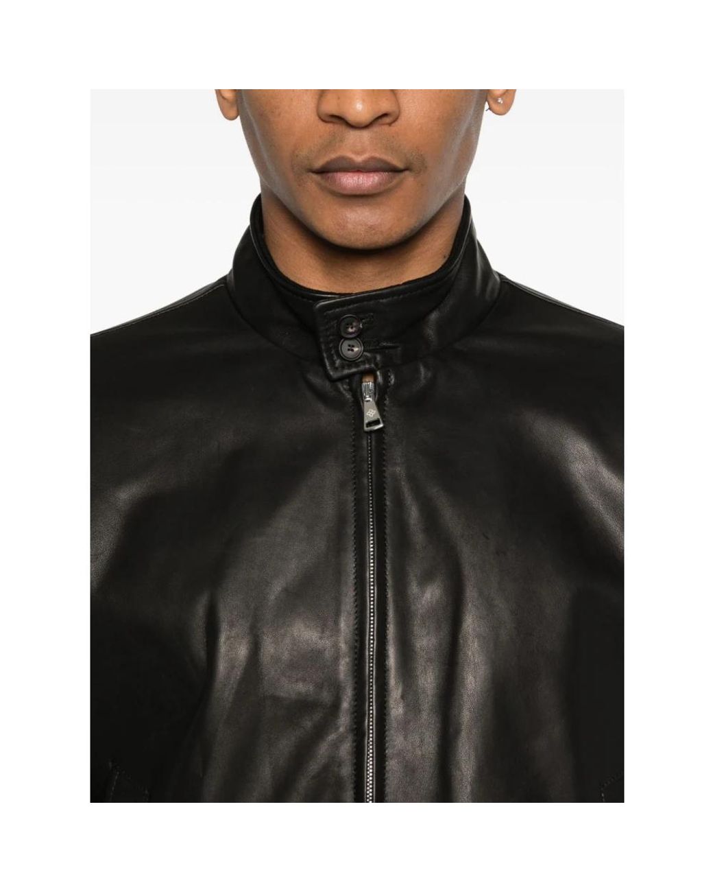 Leather Jackets Tagliatore de hombre de color Black
