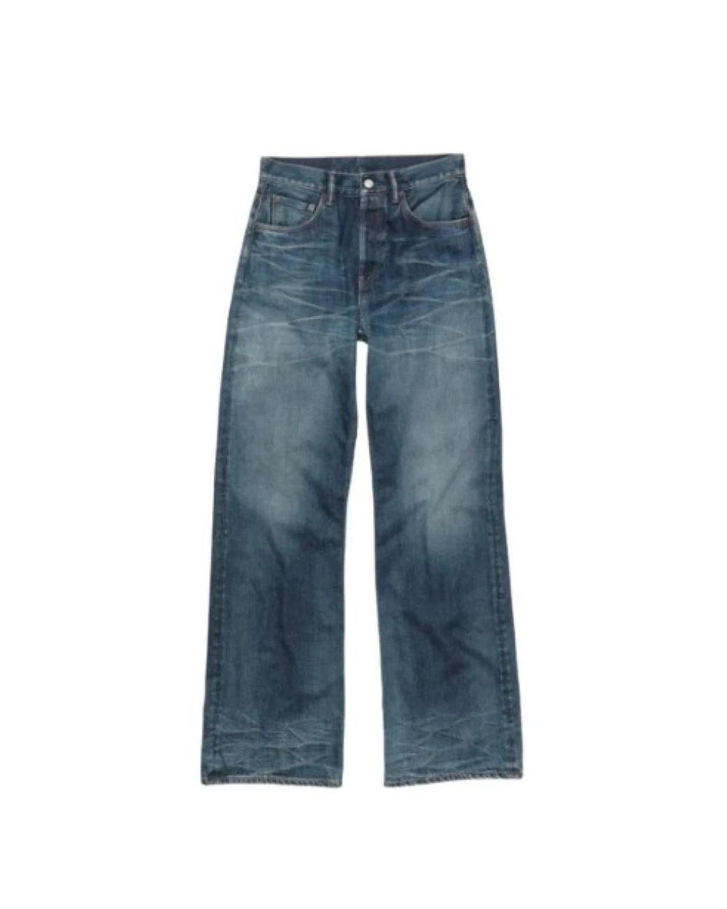 Acne Blue Wide Jeans