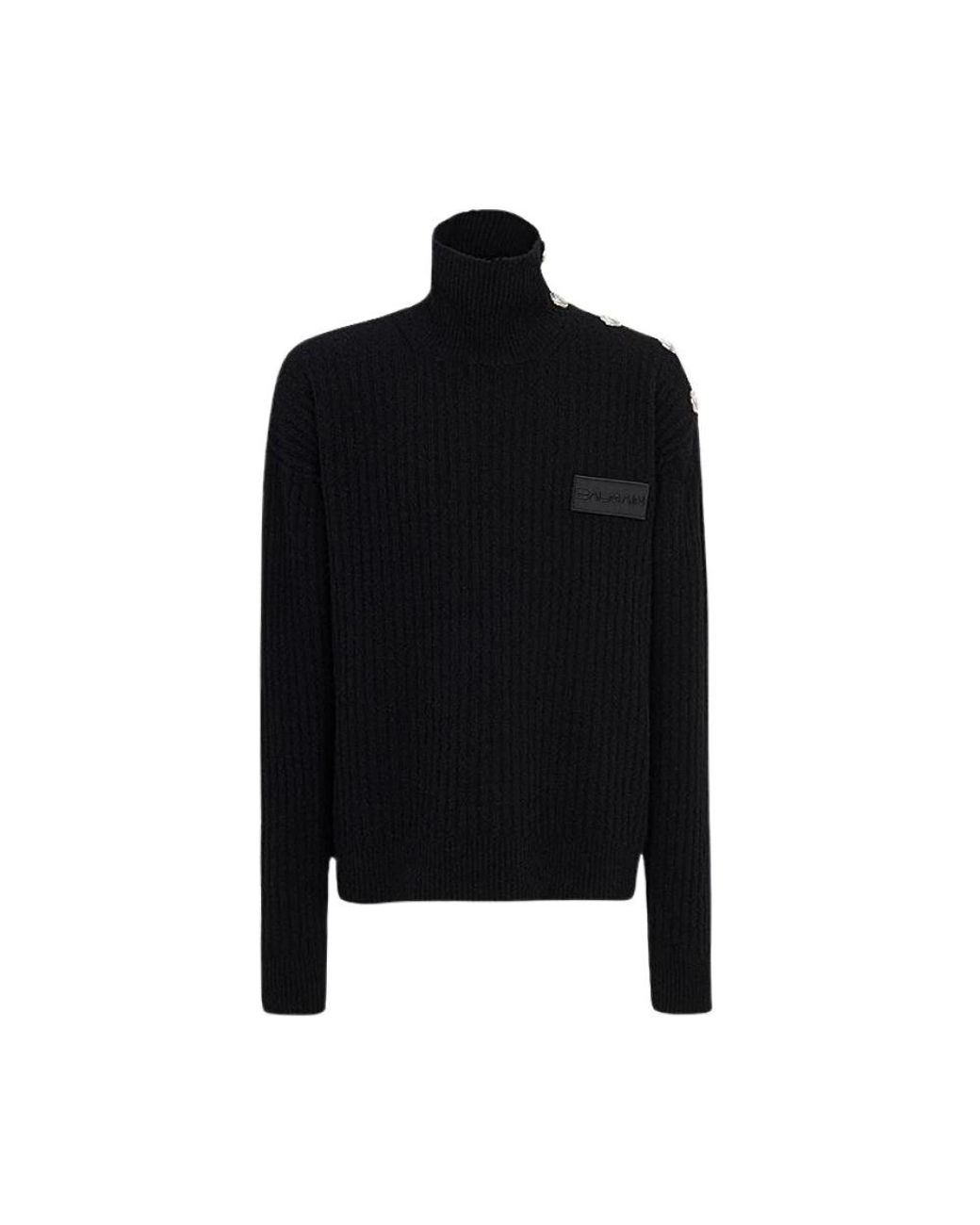 Turtlenecks Balmain de hombre de color Black