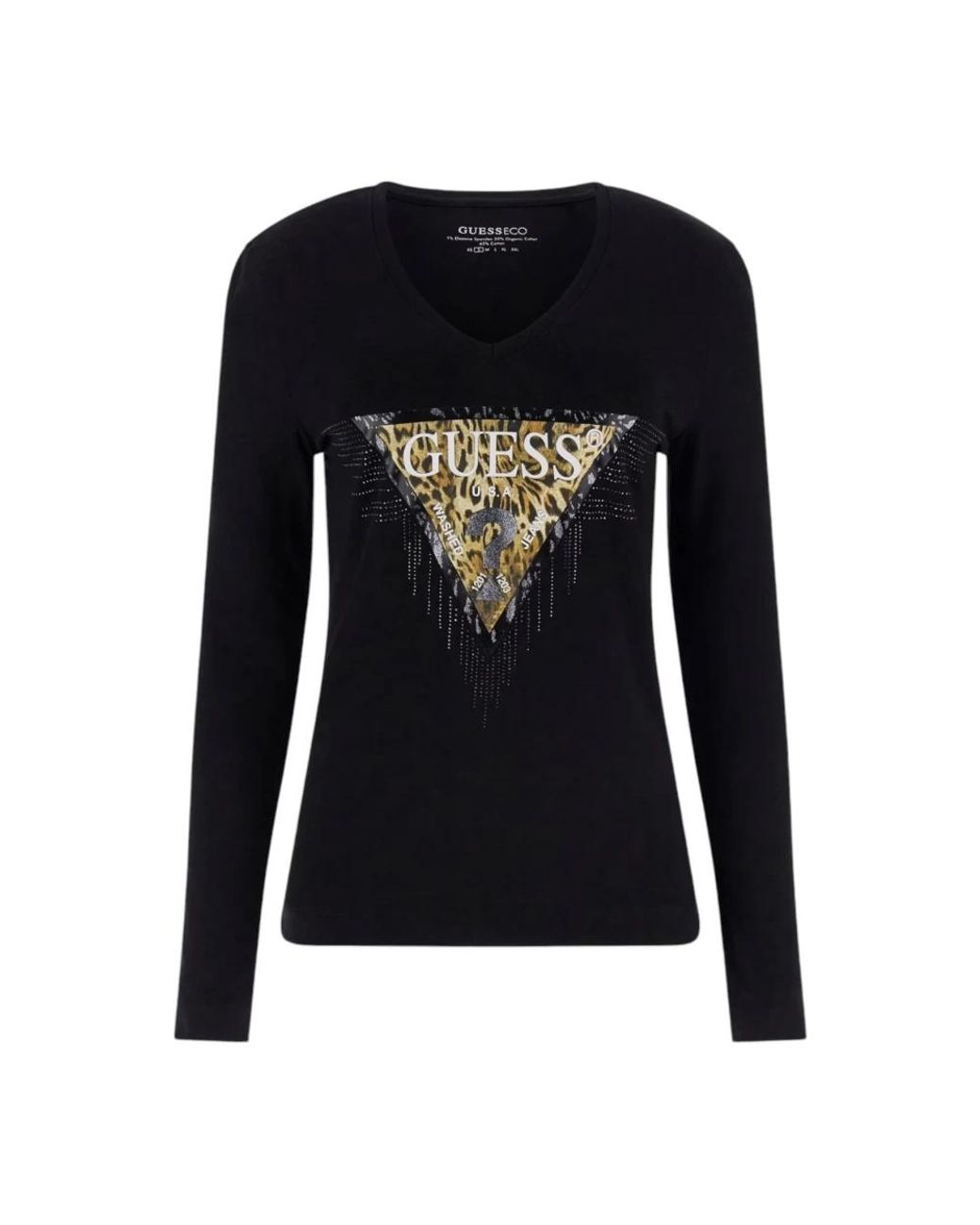 Camisetas guess manga larga mujer best sale