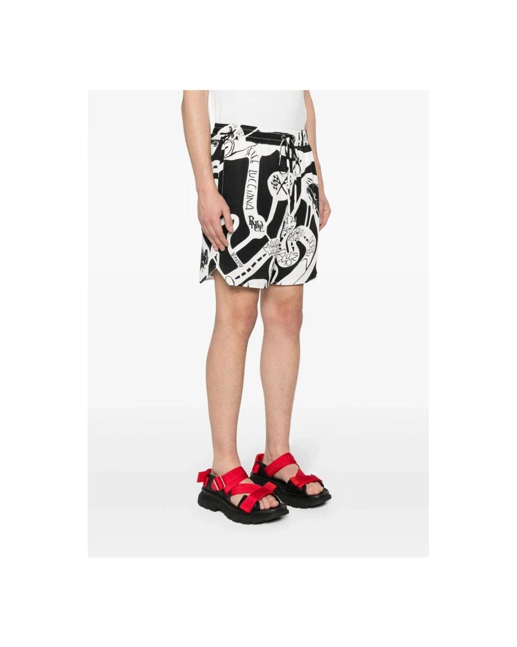 Rhude Black Casual Shorts for men