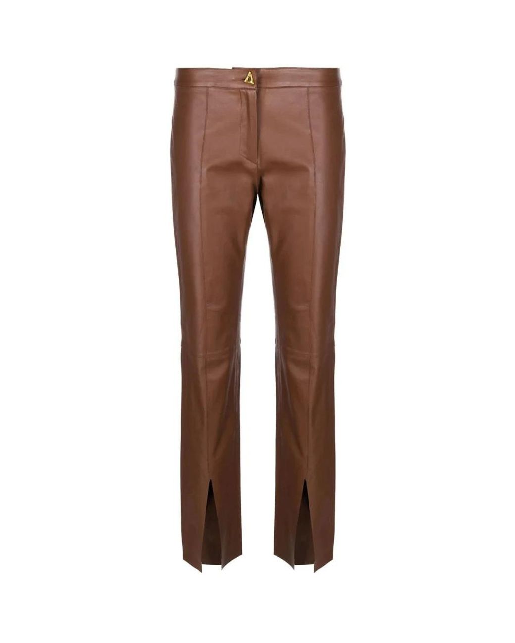 Aeron Brown Leather Trousers