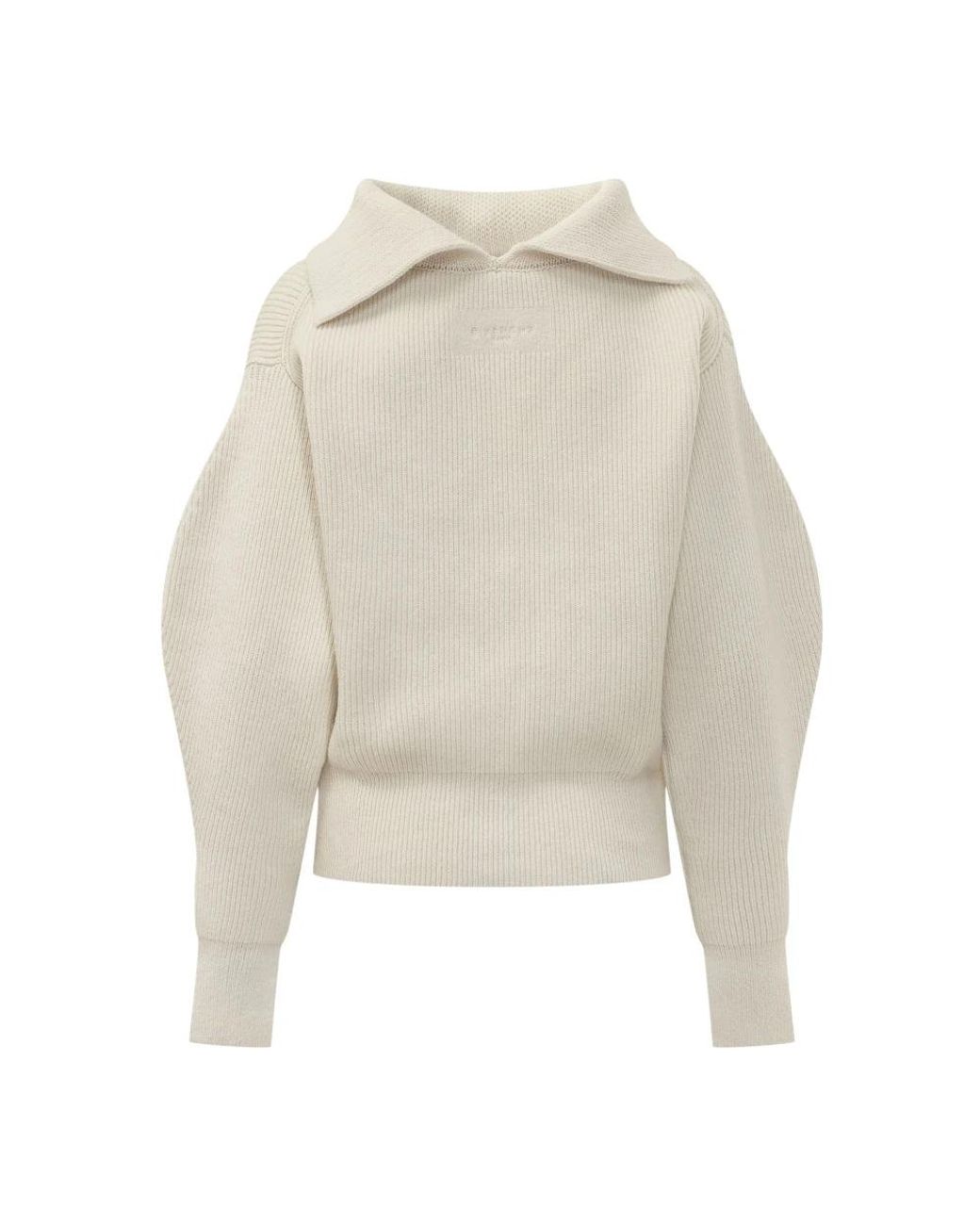 Givenchy White Round-Neck Knitwear