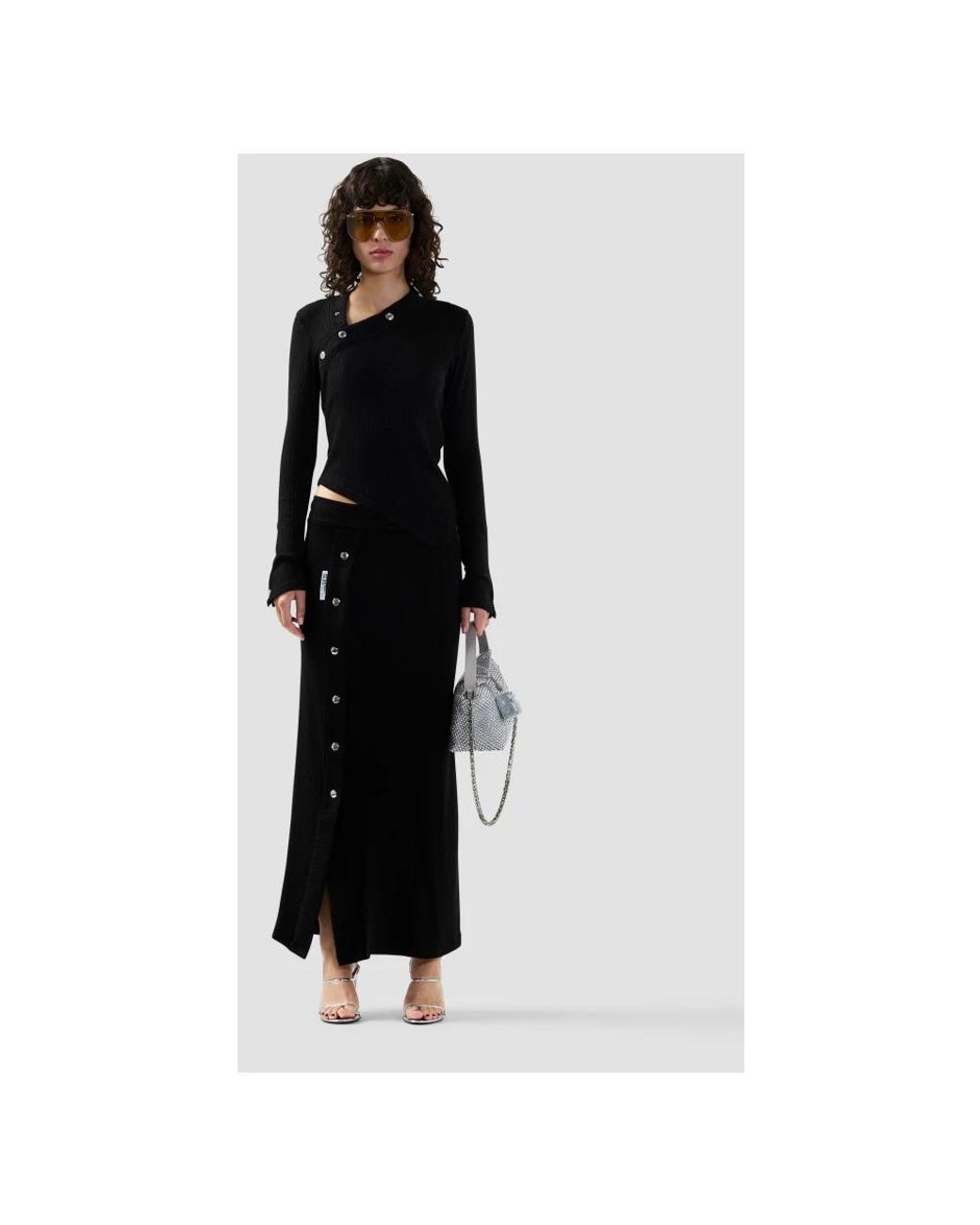 Gcds Black Round-Neck Knitwear