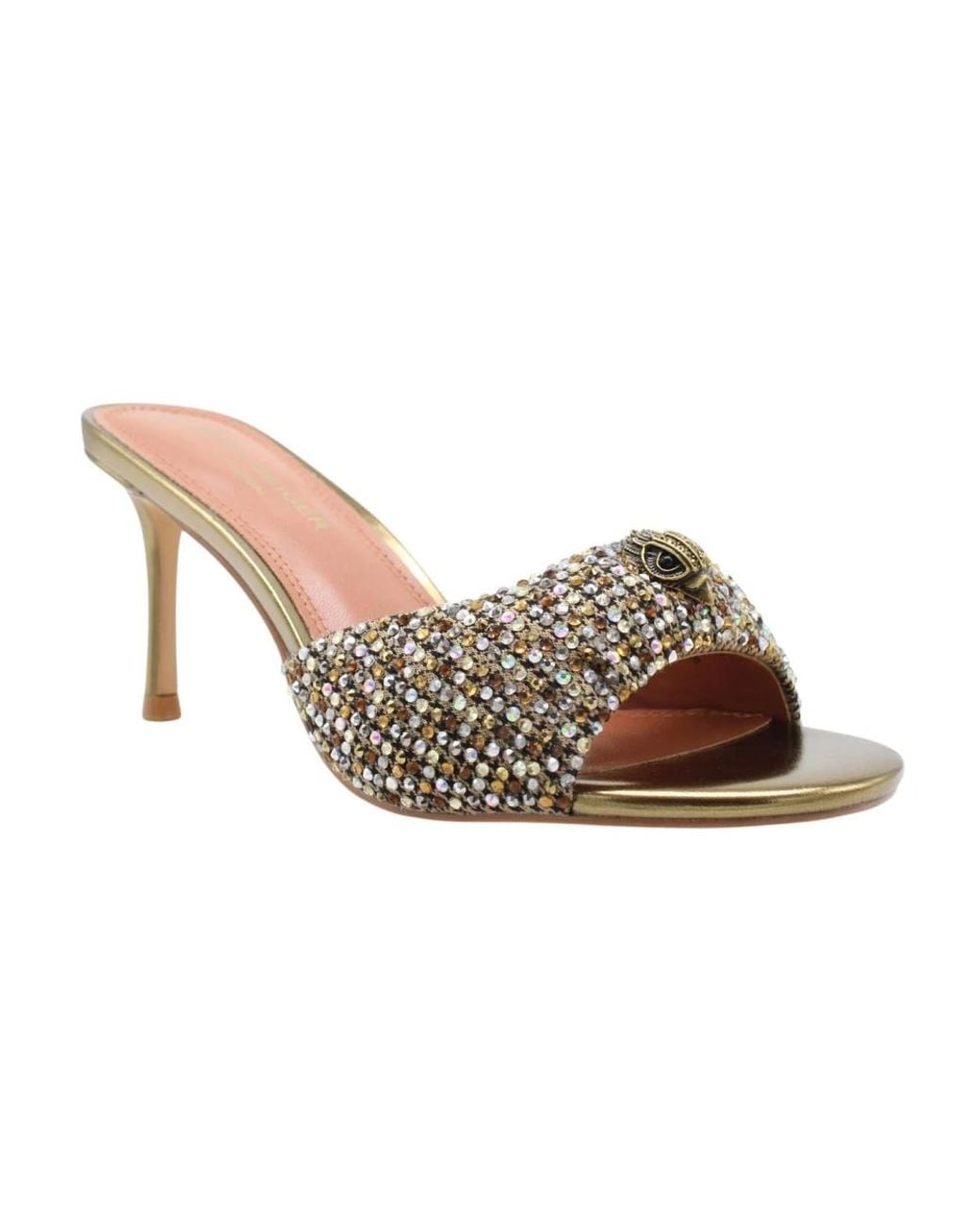 Kurt Geiger Metallic Heeled Mules