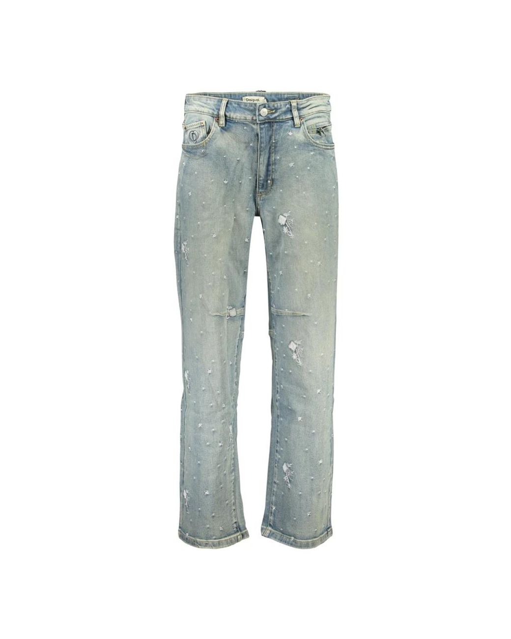 Desigual Blue Straight Fit Jeans