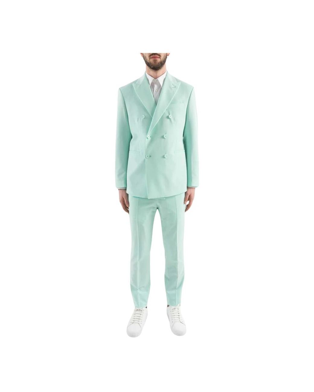 Cor Sine Labe Doli Green Double Breasted Suits for men