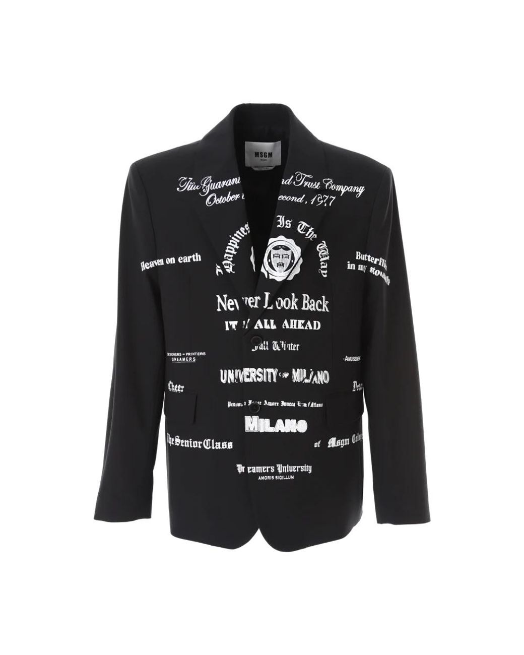 MSGM Black Blazers for men