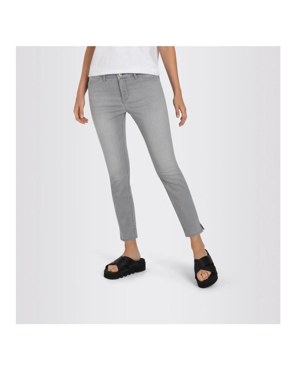 M·a·c Gray Cropped Jeans